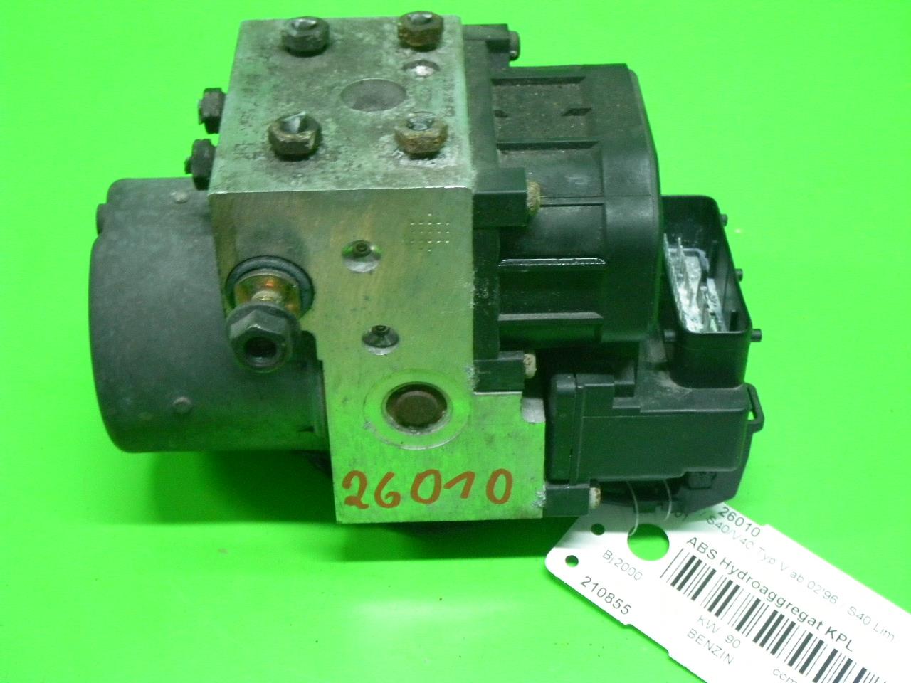 ABS Hydroaggregat VOLVO V40 Kombi (645) 1.8 30857585 - 210855