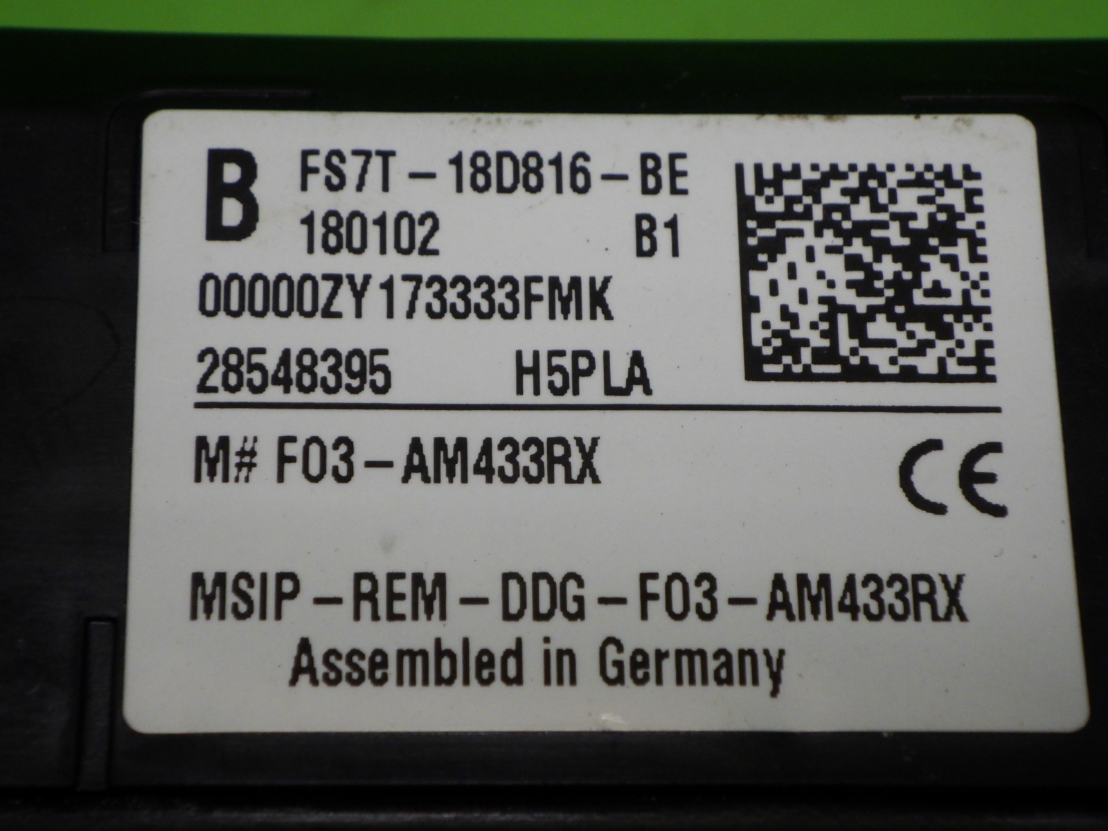 Antenne Empfänger Sensor Keyless Go FORD MONDEO V Stufenheck 2.0 Hybrid FS7T18D816BE - 395690