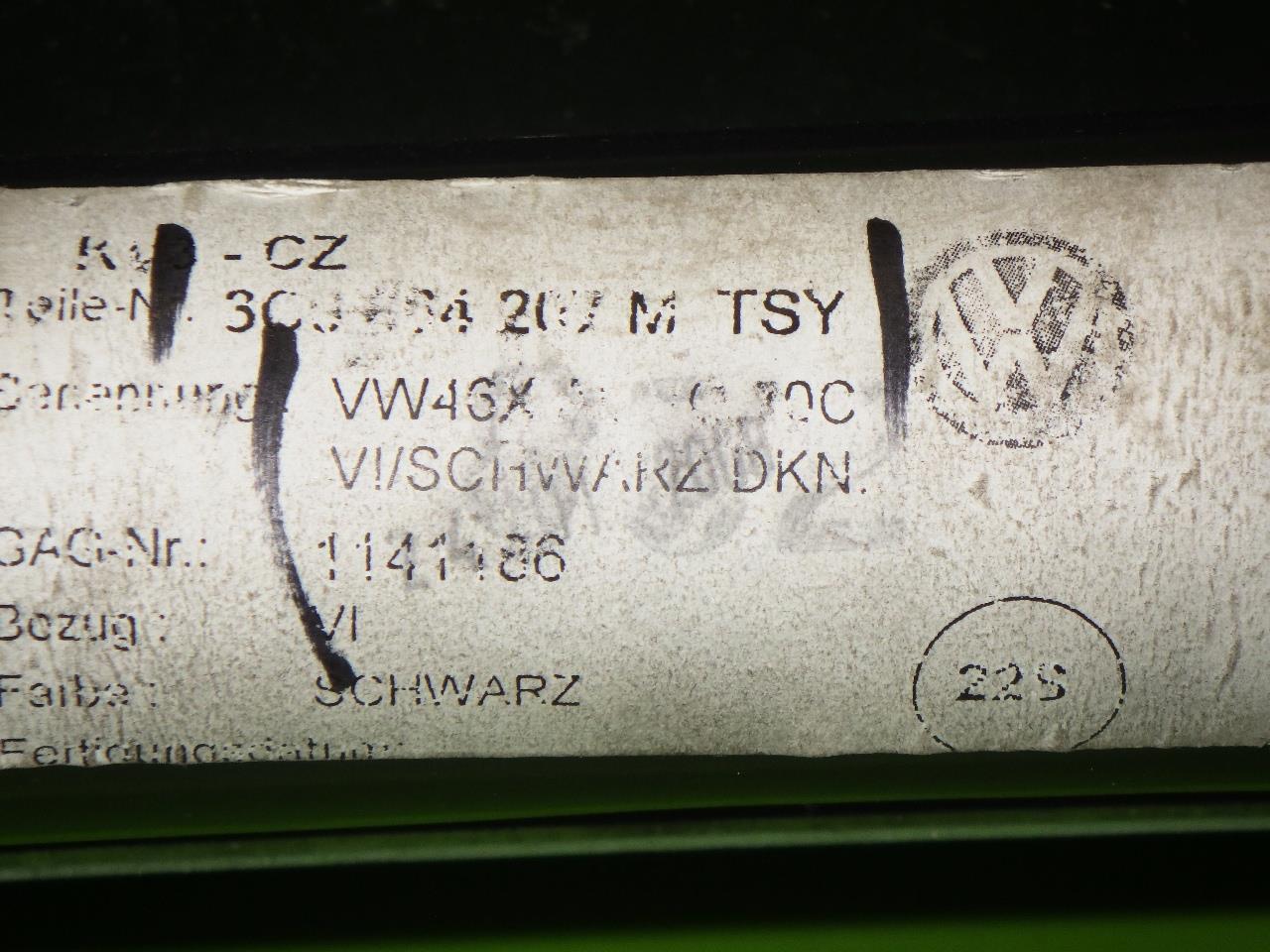 Armlehne Sitz vorne Mitte VW PASSAT (3C2) 2.0 TDI - 301387
