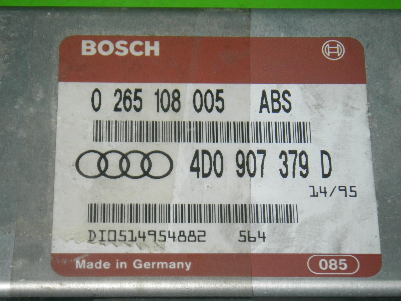ABS Steuergerät AUDI      (NSU) A4 (8D2, B5) 2.6 0265108005 - 61095