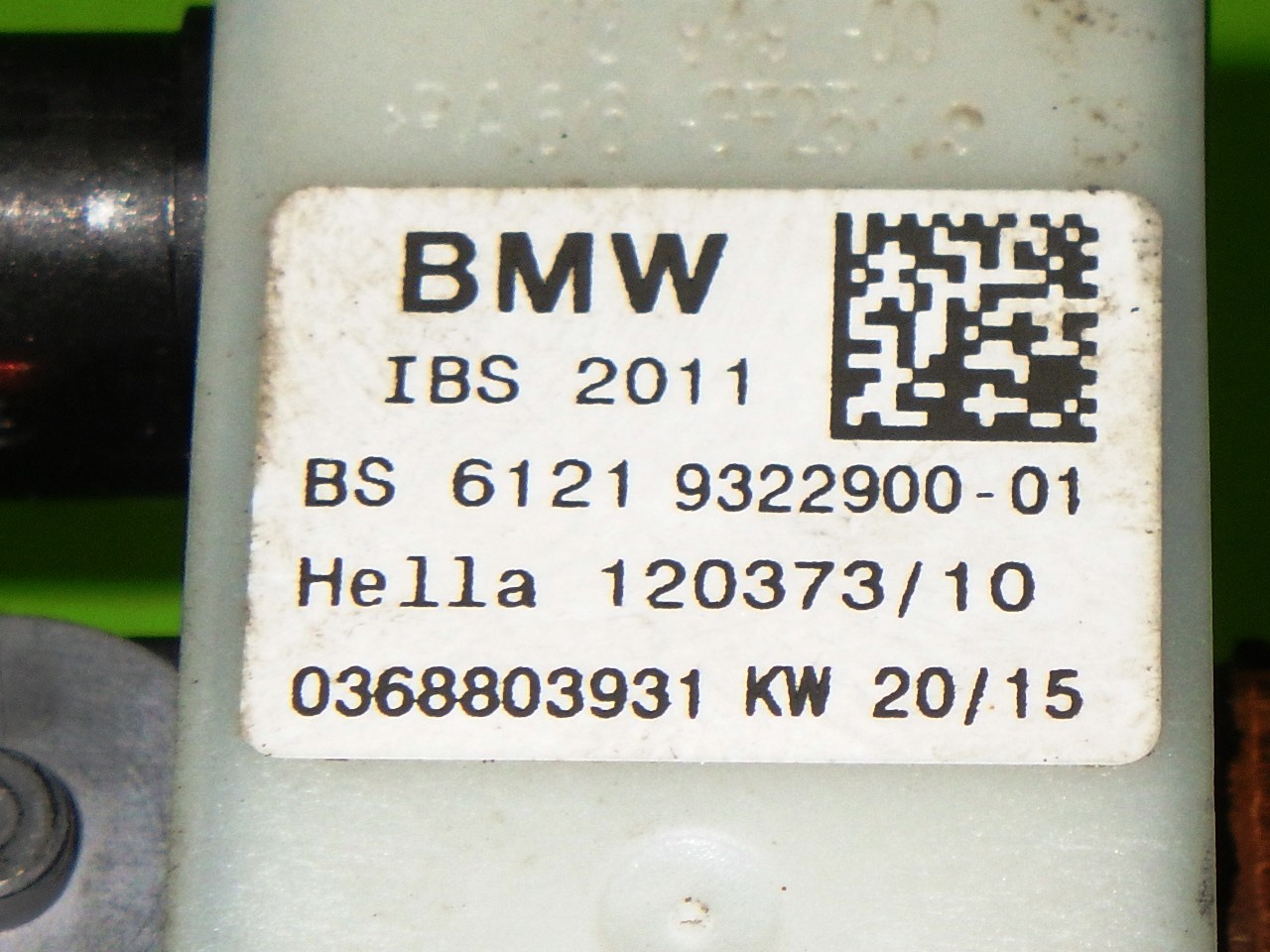 Batteriekabel minus masse BMW 1 (F20) 116 i 61219322900 - 361528