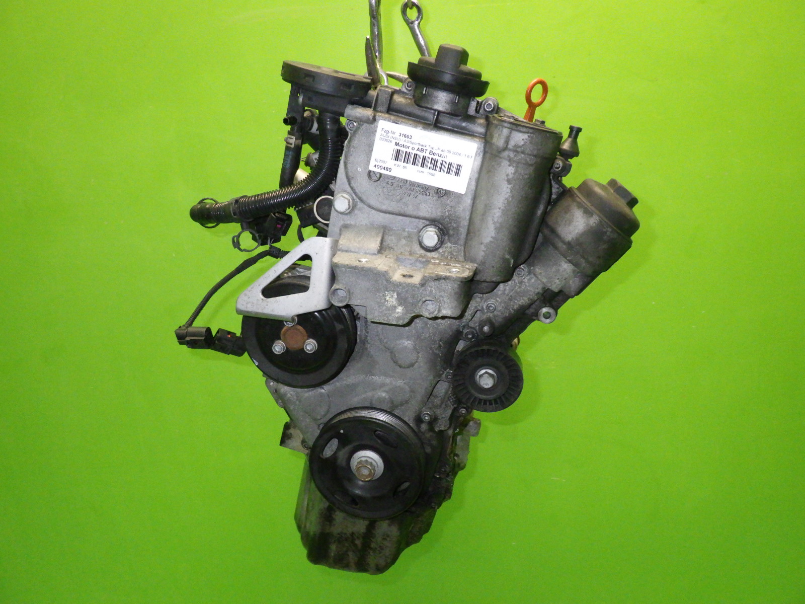 Benzinmotor Motor ohne Anbauteile Benzin AUDI (NSU) A3 Sportback (8PA) 1.6 FSI BLF - 400480