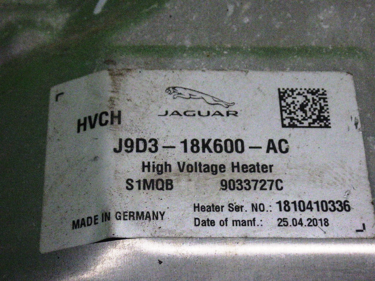 Batterieheizung Hochvoltbatterie JAGUAR I-PACE (X590) EV400 AWD J9D318K600AC - 380646